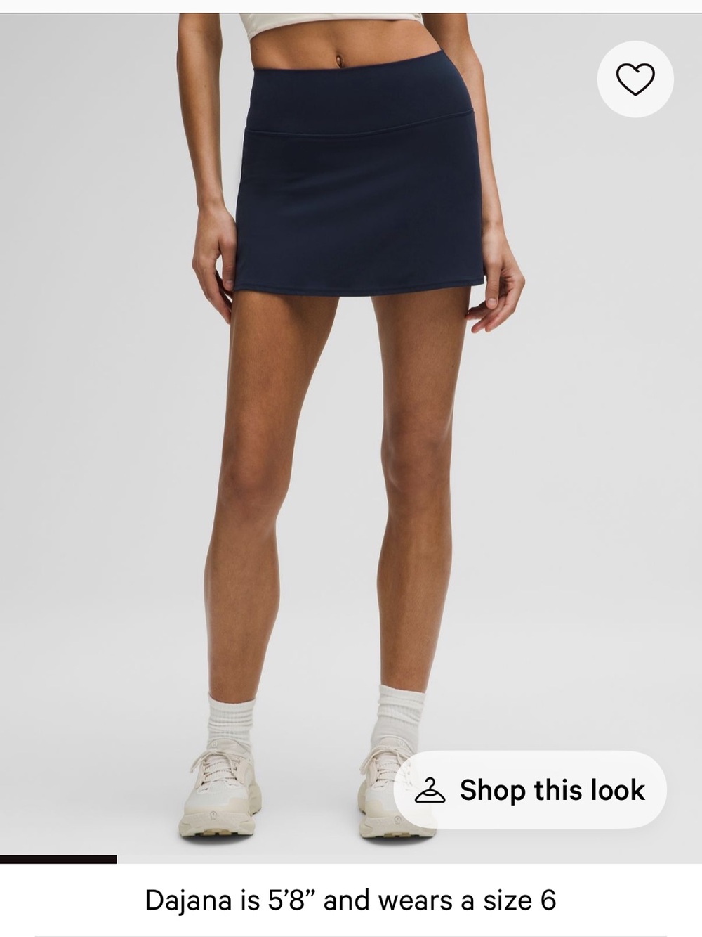 Lululemon align skirt with built in shorts — navy